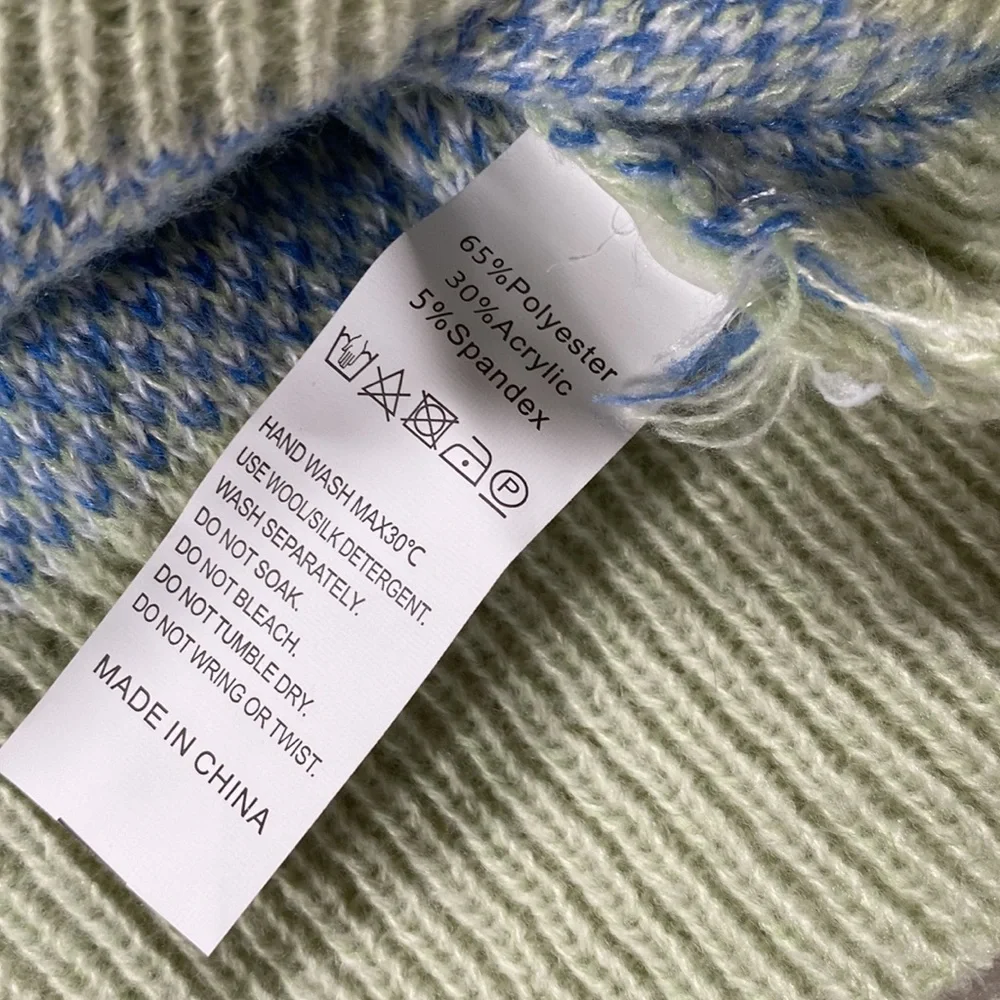 Cute Little Lamb Pastel Knit Cropped Cardigan - Picture 3 of 6